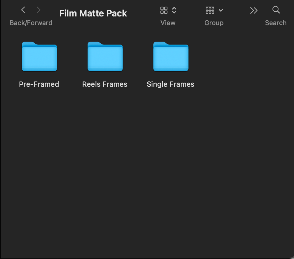FILM MATTE OVERLAYS