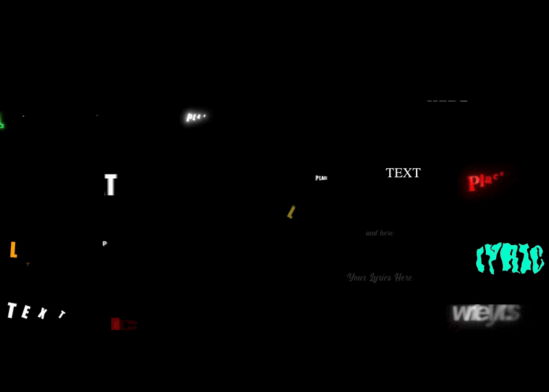 ANIMATED LYRICS BUNDLE